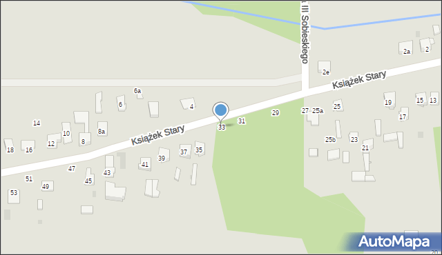 Szydłowiec, Książek Stary, 33, mapa Szydłowiec