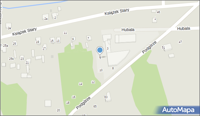 Szydłowiec, Książek Stary, 5, mapa Szydłowiec