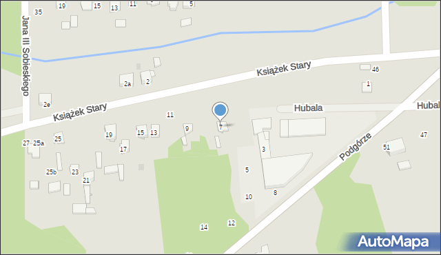 Szydłowiec, Książek Stary, 7, mapa Szydłowiec