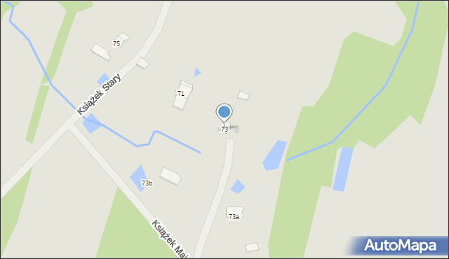 Szydłowiec, Książek Stary, 73, mapa Szydłowiec