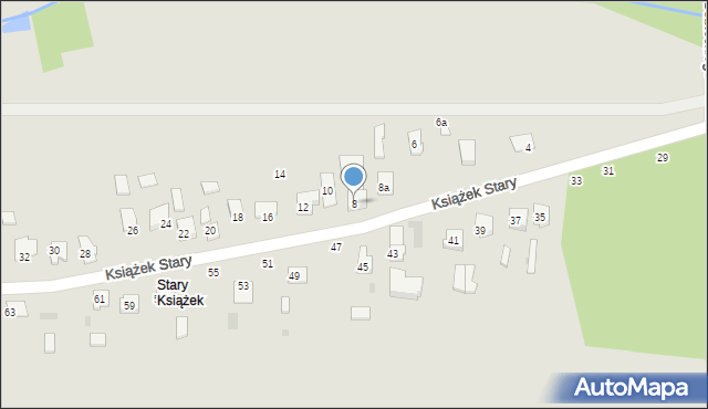 Szydłowiec, Książek Stary, 8, mapa Szydłowiec