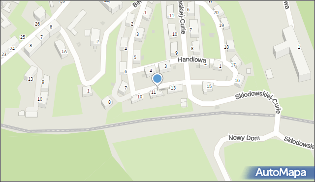 Wałbrzych, Księcia Józefa Poniatowskiego, 12, mapa Wałbrzycha