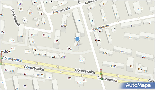 Warszawa, Księcia Janusza, 15, mapa Warszawy