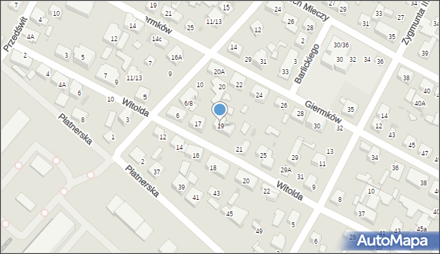 Warszawa, Księcia Witolda, 19, mapa Warszawy