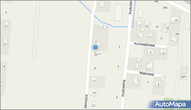 Wielgolas Brzeziński, Księcia Janusza, 13, mapa Wielgolas Brzeziński