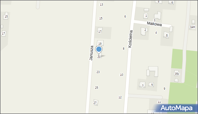 Wielgolas Brzeziński, Księcia Janusza, 21, mapa Wielgolas Brzeziński