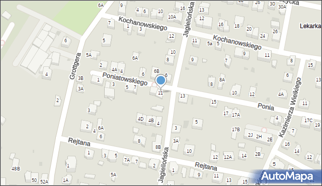 Wieliczka, Księcia Józefa Poniatowskiego, 11, mapa Wieliczka