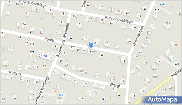 Wieliczka, Księcia Józefa Poniatowskiego, 23, mapa Wieliczka