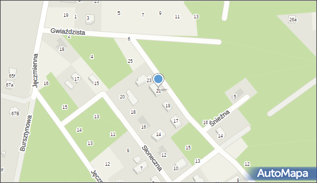 Wódka, Księżycowa, 21, mapa Wódka