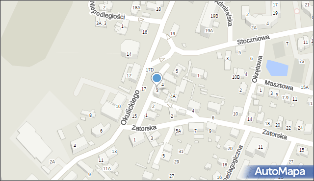 Wrocław, Księżycowa, 3, mapa Wrocławia