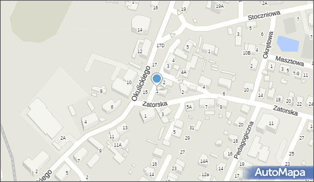 Wrocław, Księżycowa, 1, mapa Wrocławia