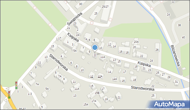 Wrocław, Księska, 11, mapa Wrocławia