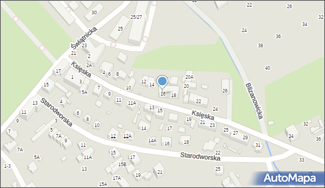 Wrocław, Księska, 16, mapa Wrocławia