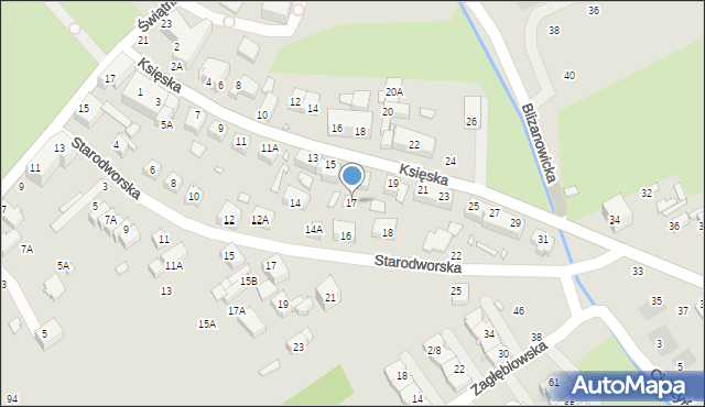 Wrocław, Księska, 17, mapa Wrocławia