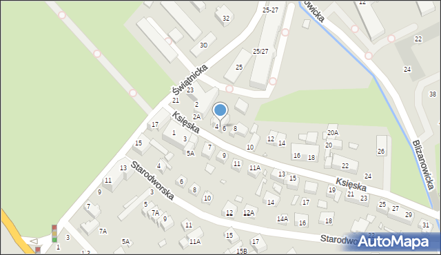 Wrocław, Księska, 4-6, mapa Wrocławia