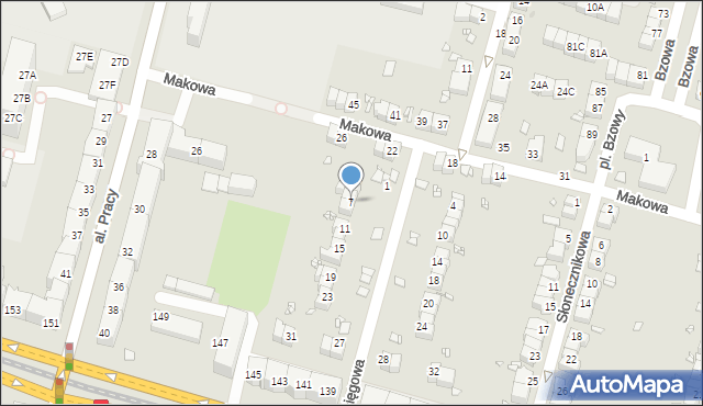 Wrocław, Księgowa, 7, mapa Wrocławia