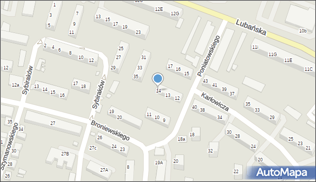 Zgorzelec, Księcia Józefa Poniatowskiego, 14, mapa Zgorzelec