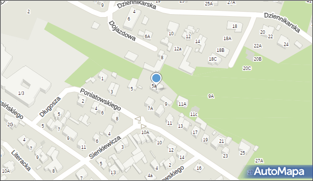 Zielonka, Księcia Józefa Poniatowskiego, 7B, mapa Zielonka