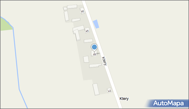 Ktery, Ktery, 44, mapa Ktery