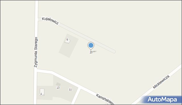 Bakałarzewo, Kujałowicz Aleksandry, 10, mapa Bakałarzewo