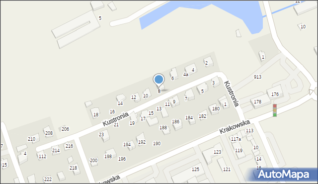 Bestwina, Kustronia Józefa, gen., 8, mapa Bestwina