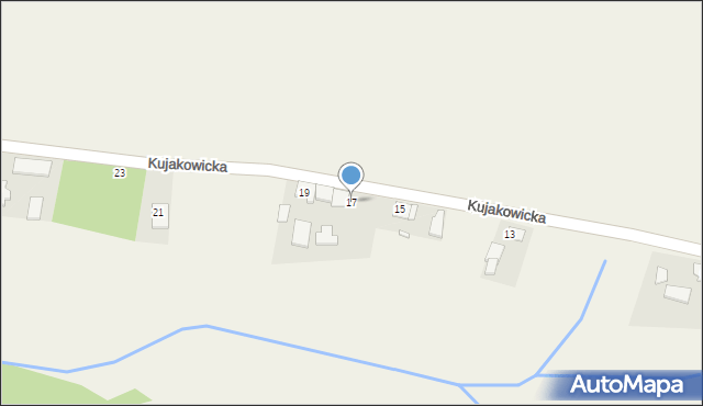 Biadacz, Kujakowicka, 17, mapa Biadacz