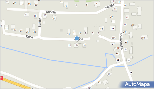 Bochnia, Kuca Władysława, ks., 12, mapa Bochni