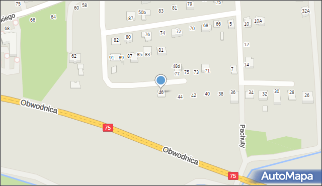 Bochnia, Kuca Władysława, ks., 46, mapa Bochni