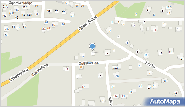 Bochnia, Kurów, 1b, mapa Bochni