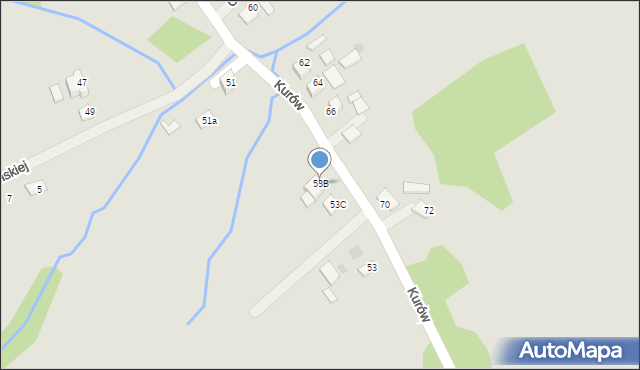 Bochnia, Kurów, 53B, mapa Bochni