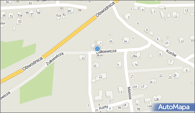 Bochnia, Kurów, 5c, mapa Bochni