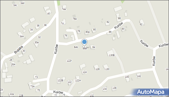 Bochnia, Kurów, 84a, mapa Bochni