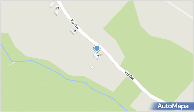Bochnia, Kurów, 97c, mapa Bochni