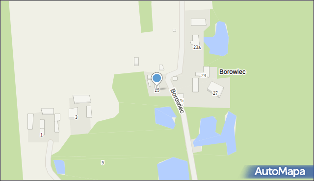 Borowiec, Kubusia Puchatka, 15, mapa Borowiec