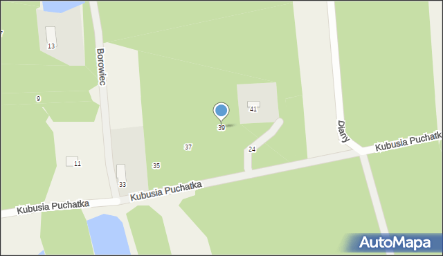 Borowiec, Kubusia Puchatka, 39, mapa Borowiec