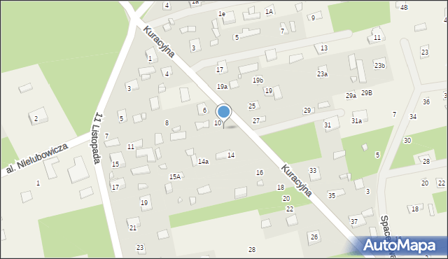 Borzymy, Kuracyjna, 12, mapa Borzymy