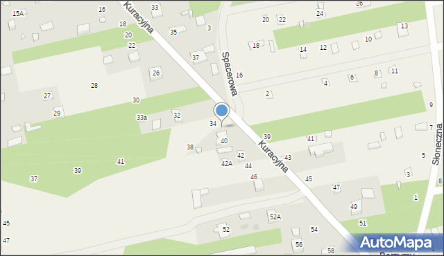 Borzymy, Kuracyjna, 36, mapa Borzymy