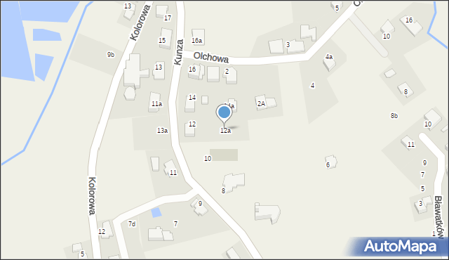 Bronów, Kunza Jana, ks., 12a, mapa Bronów