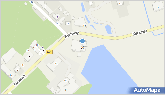 Brzeziny, Kurzawy Józefa, ks., 10, mapa Brzeziny