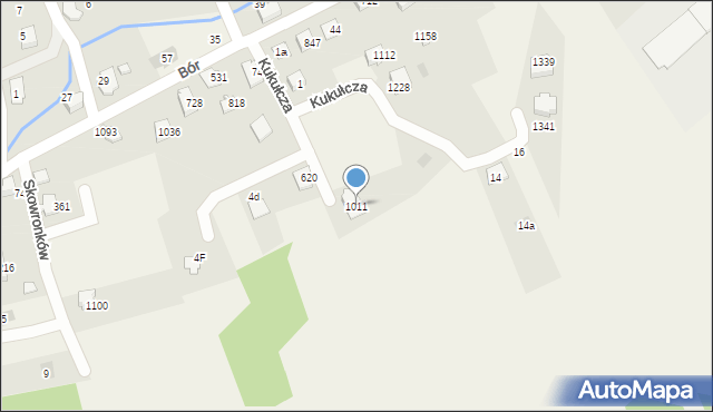 Buczkowice, Kukułcza, 1011, mapa Buczkowice