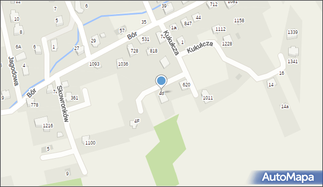 Buczkowice, Kukułcza, 4d, mapa Buczkowice