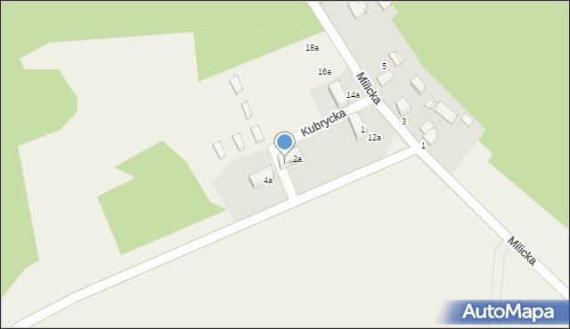 Bukowice, Kubrycka, 2b, mapa Bukowice