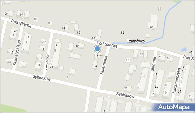 Bydgoszcz, Kutermaka Józefa, ks., 2, mapa Bydgoszczy