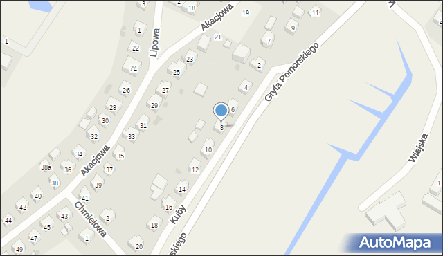 Chmielno, Kuby, 8, mapa Chmielno