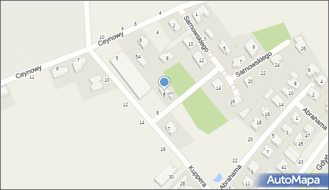 Chwaszczyno, Kuppera, ks., 6, mapa Chwaszczyno