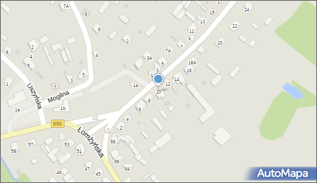 Ciechanowiec, Kuczyńska, 10, mapa Ciechanowiec