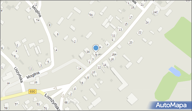 Ciechanowiec, Kuczyńska, 5, mapa Ciechanowiec