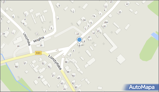 Ciechanowiec, Kuczyńska, 6, mapa Ciechanowiec