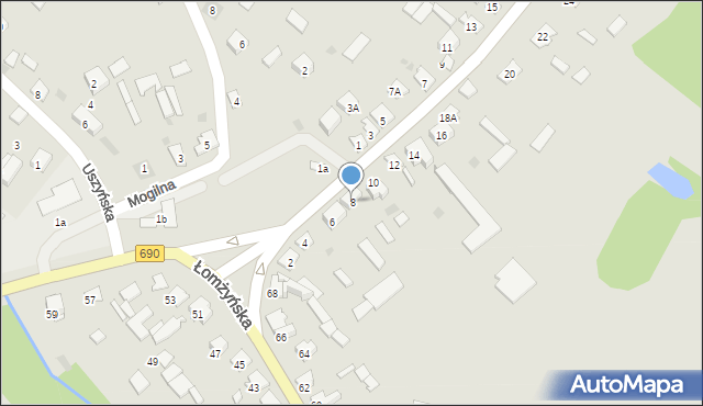 Ciechanowiec, Kuczyńska, 8, mapa Ciechanowiec