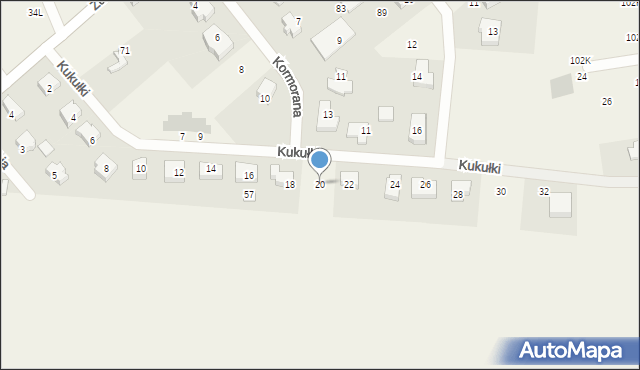 Czaple, Kukułki, 20, mapa Czaple